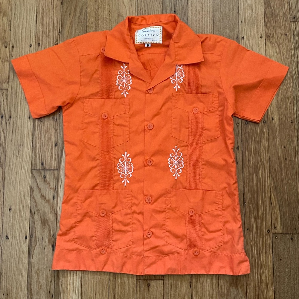 Fair Trade 100% Cotton Guayabera (2 available)